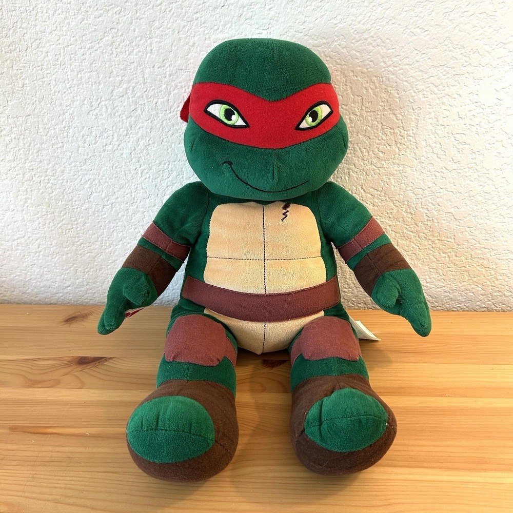 Build-A-Bear Teenage Mutant Ninja Turtles Raphael Plush Stuffed Animal 18"
